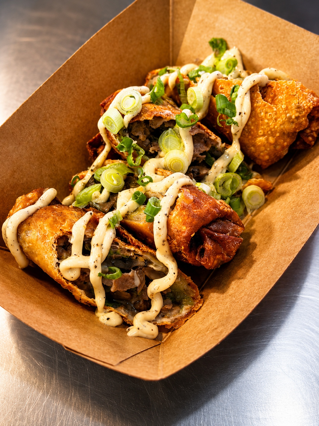 Philly Cheese Steak Egg Roll